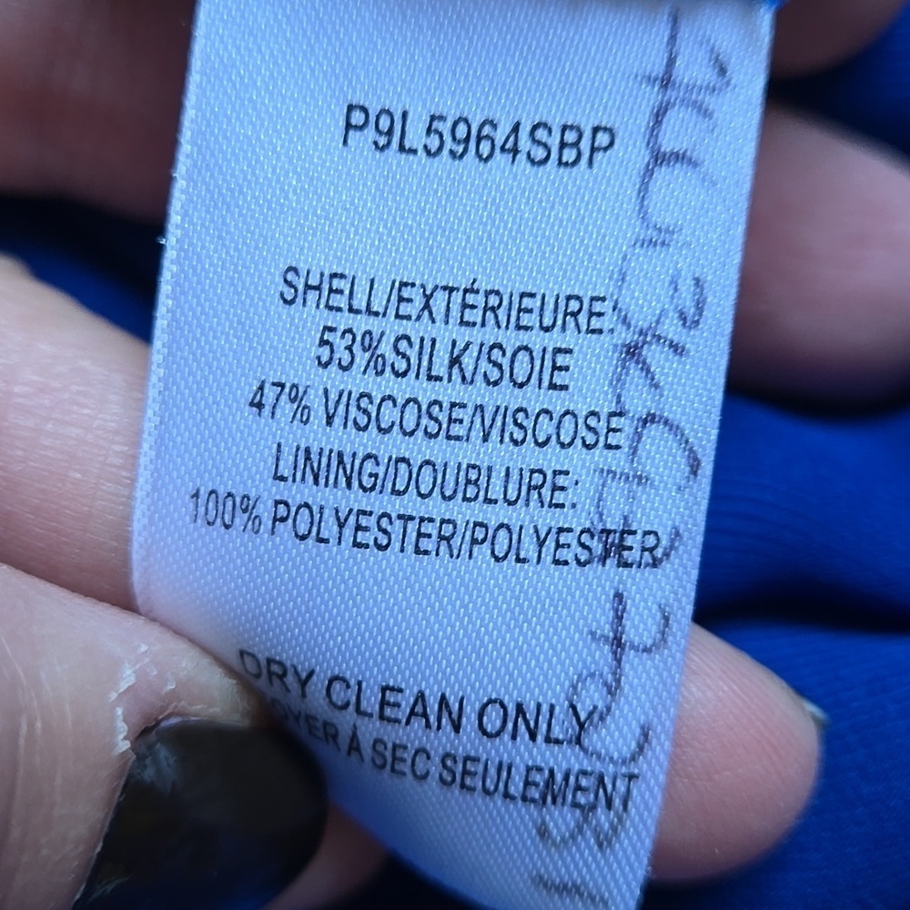 PARKER Olympia Silk-Blend Floral Blouson Dress SIZE M - Picture 11 of 11
